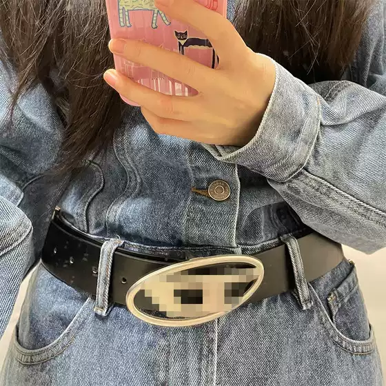 Edgy Metal D-Ring Belt Hip Hop Y2K Streetwear Jeans Belt 2023 New 3.8cm