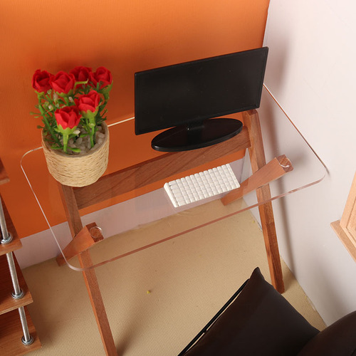 Miniature food toy 6 points computer desk desk mini model bjd dollhouse accessories diy furniture dollhouse