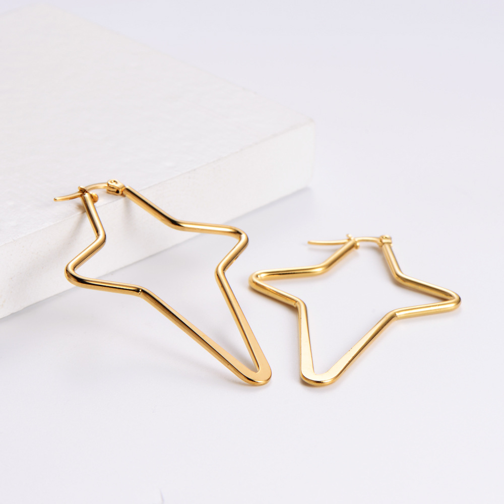 Autumn Hot Sale Simple Atmosphere Earrings Round Line Fashion Korean Style Fresh Geometric Jewelry display picture 6