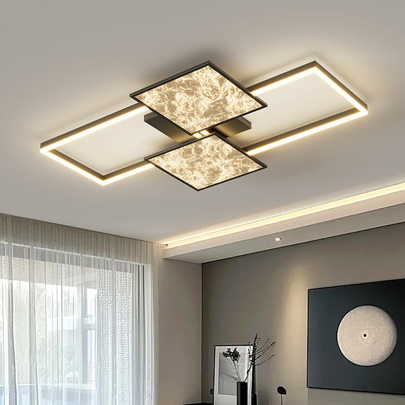 2025 nueva lámpara principal de sala de estar moderna y simple nubes lujosas lujosas lujosas lujosas luces de comedor dormitorio