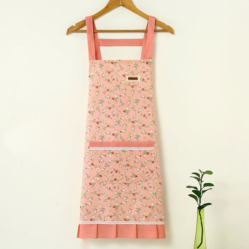 Новые floral склады летом, рукав без манжет, домашняя работа, готовка кухня, приготовление, пропитка пятна беспорядка