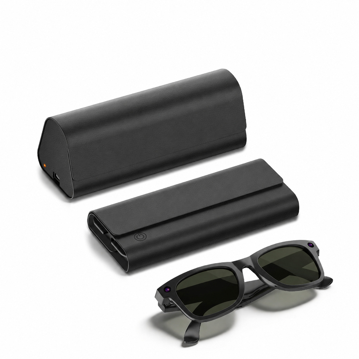 Suitable for Meta Ray-Ban AI smart glasses: foldable storage case, Meta smart AI glasses case, charging case