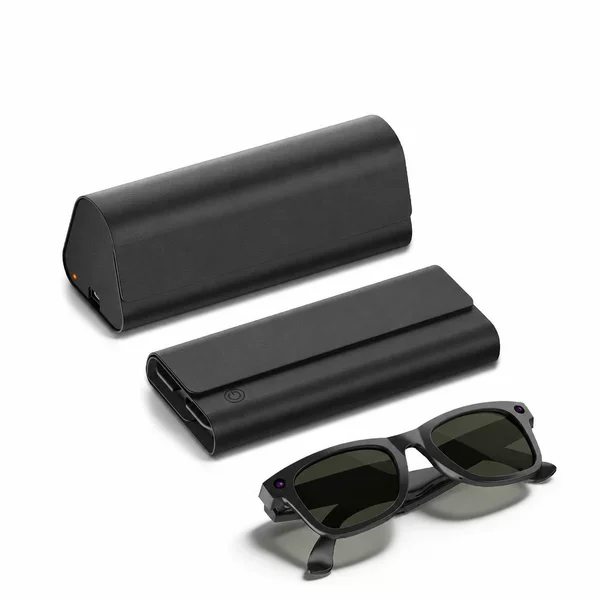 Suitable for Meta Ray-Ban AI smart glasses: foldable storage case, Meta smart AI glasses case, charging case