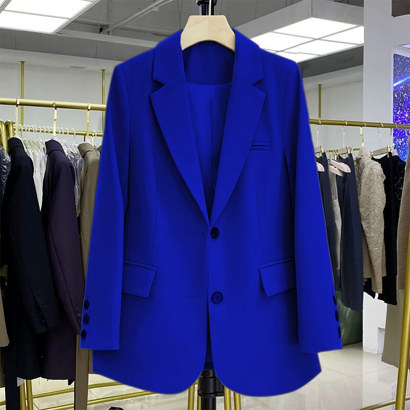 Пиджак oversize корейского стиля, осенний casual блейзер, яркие варианты цвета