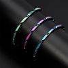 Trend bracelet stainless steel, rainbow accessory hip-hop style, wholesale