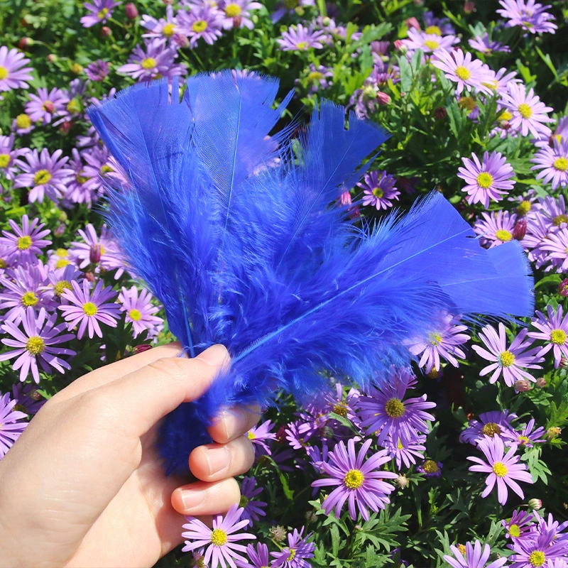 Заводская прямая продажа diy handmade перо плоский индюшинное перо крупная головка декоративная перо маска тканевые материалы