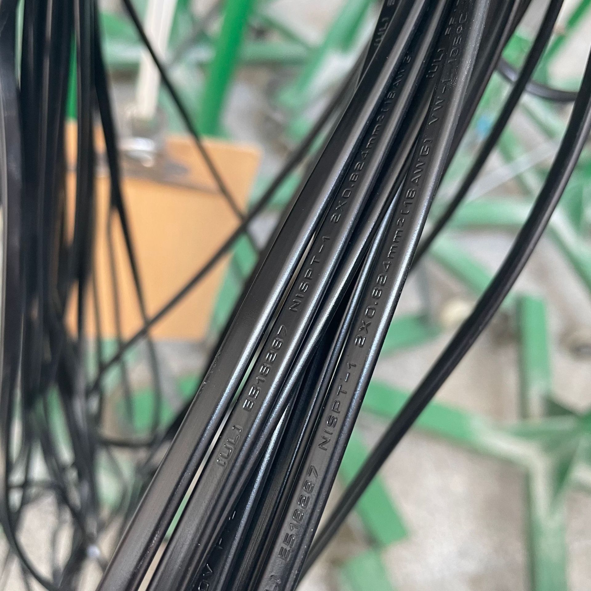 美规扁护套线NISPT-1 2x20AWG 美标0.519mm2黑白导线美式线