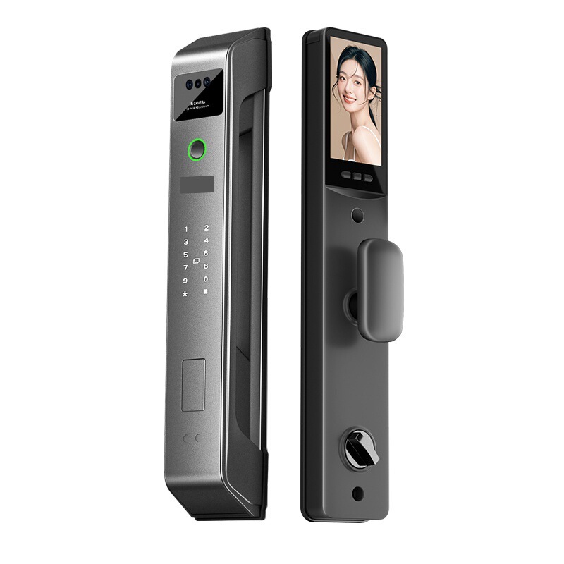 パーム静脈 3D 顔認識スマートドアロックパスワードロック指紋ロックインターホンスマートロック監視クロスボーダー Tuya|undefined