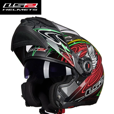 women's winter anti-fog full helmet, Motorcycle Safety Supplies - light-grayred-and-yellow-feathers-l
