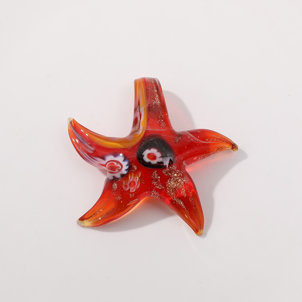 1g Weight Pendant Jewelry Making Type Charms, Earrings, Necklace Classification 1 Piece Quantity glass Material Starfish, Ocean Pattern All Seasons Season Marine Style Style 1 Piece Glass Starfish Ocean Pendant Charms Earrings Necklace 12