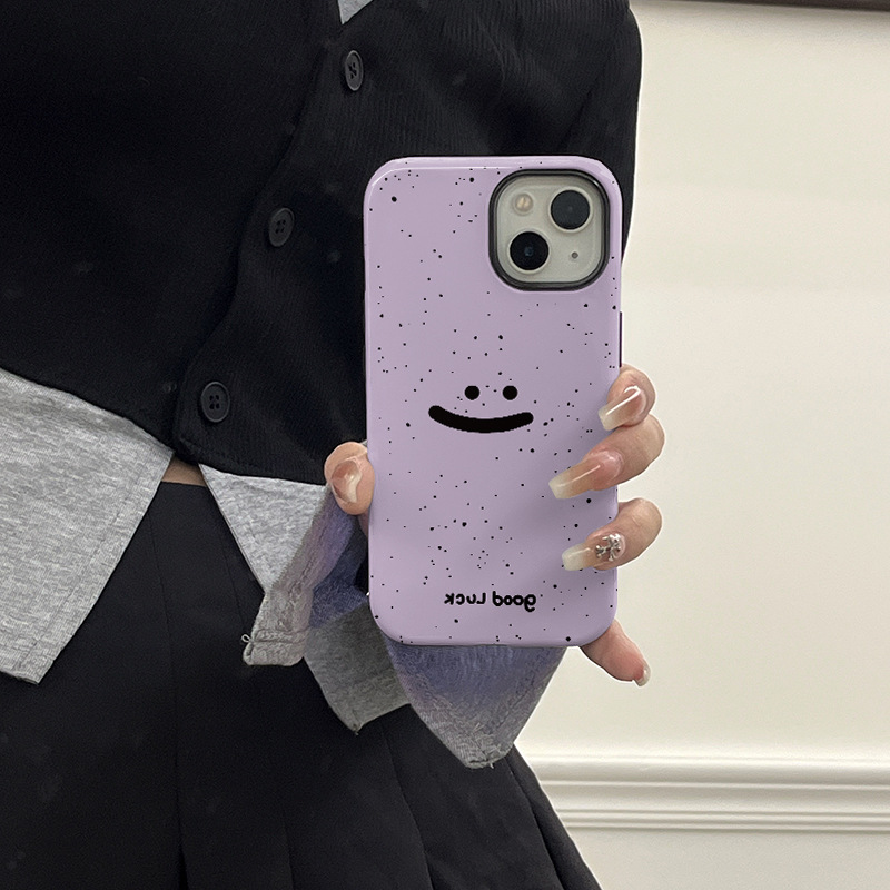 iPhone Applicable Brands Feilin Vocabulary Words/Name Smiley Face Cute Modern Style Phone Cases Phone Accessories
