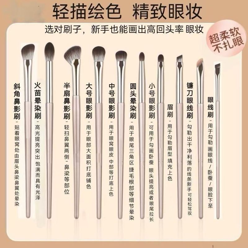 ホットセール 15 メイクブラシセットルースパウダーブラシフルセットアイシャドウブラシブラッシュ美容ツール眉毛ブラシブレードブラシ|undefined