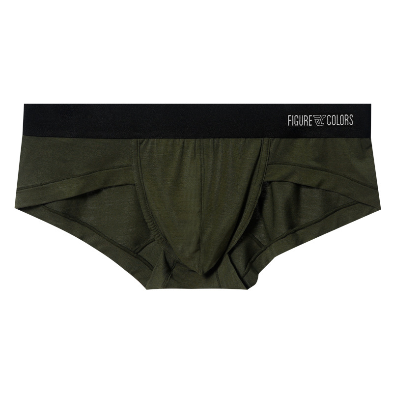 Procesamiento generación modal calzoncillos de los hombres verano transpirable antibacteriano cintura baja calzoncillos de los hombres pantalones de color sólido para hombres