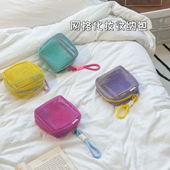 大容量ドーパミンメッシュ収納バッグ化粧品収納豆腐バッグ携帯旅行洗面バッグクロスボーダー卸売