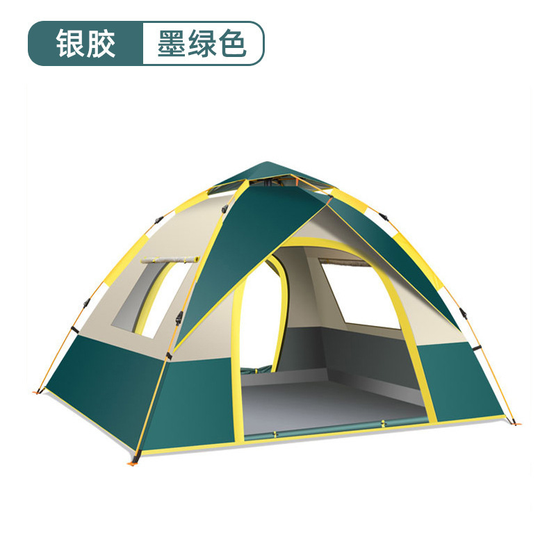 Outdoor Portable Tent, No Need to Set Up, Automatic Quick-Opening, Small and Medium-Sized Tent, Outdoor Leisure Sunshade and Rain Shelter, Hexagonal Tent