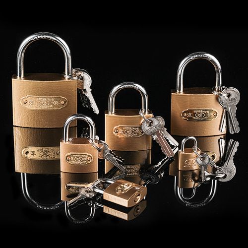 Tongkai padlock Hongqiao imitation copper drawer door lock multi-specification lock household watch box lock small padlock wholesale