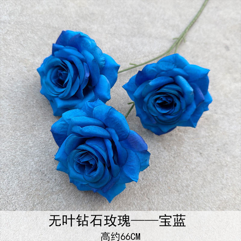 Rosas de diamante sin hojas