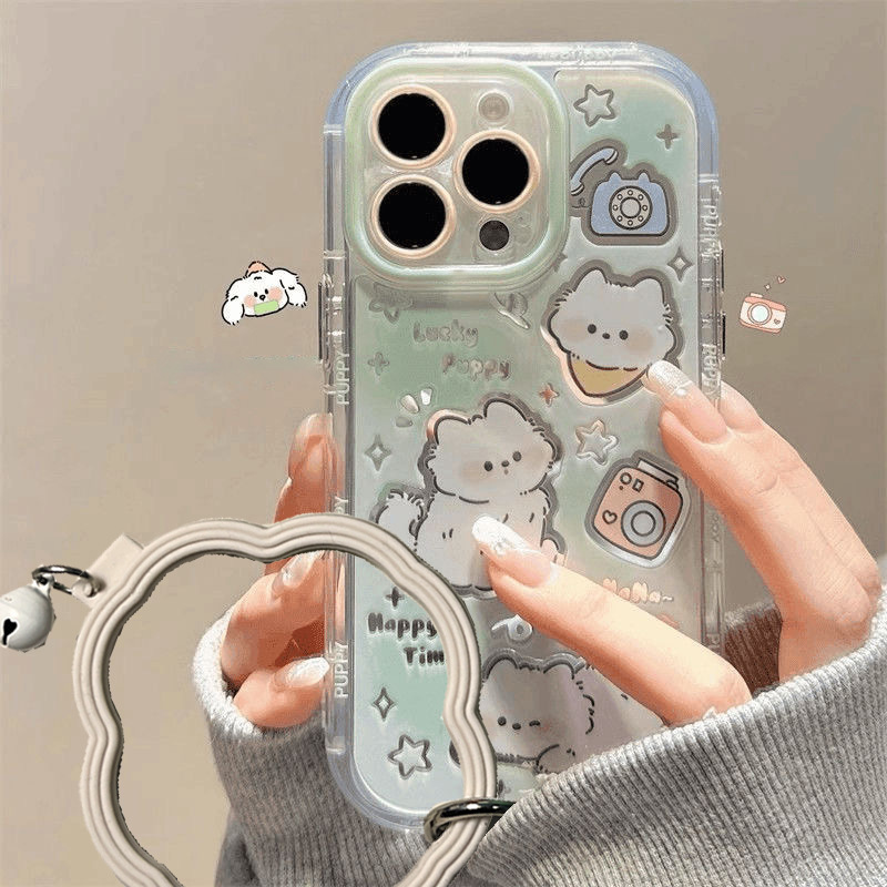 Scarf puppy for vivox100 phone case x90/x80/x70 female s18/s17 creative y200 soft Scarf puppy for vivox100 phone case x90/x80/x70 female s18/s17 creative y200 soft