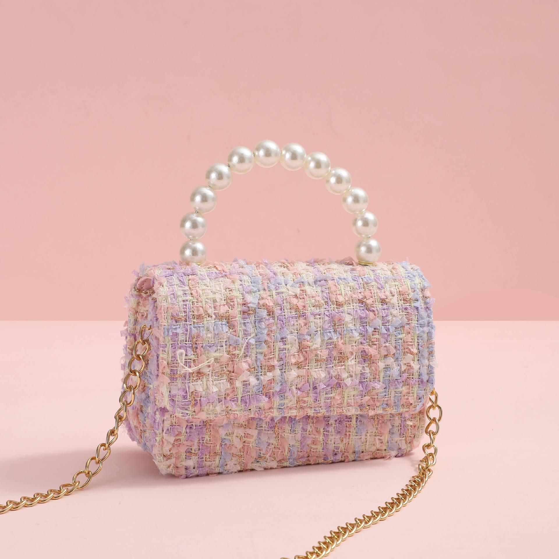 핑크 글리터 그리드