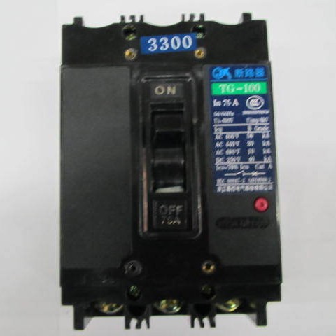 原装正品TG-100B/3300 3P 75A嘉控电气空气开关塑壳式断路器
