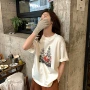 加厚动漫印花圆领t恤
