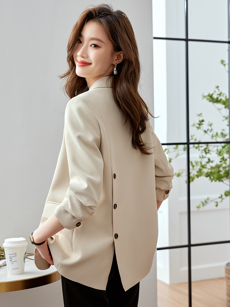Autumn design quilted classic suit jacket