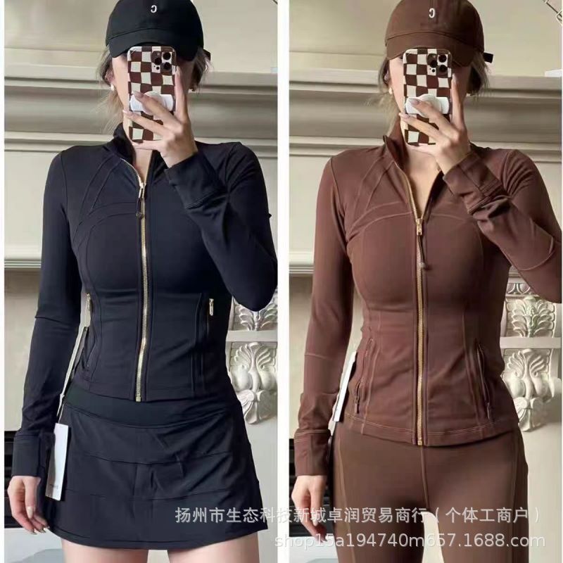 Lulu Original Label Define Short Stand-Up Collar Jacket Yoga Coat Slim Fit Top for Fitness Running Sports Lulu Original Label Define Short Stand-Up Collar Jacket Yoga Coat Slim Fit Top for Fitness Running Sports