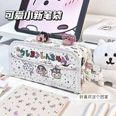 Xiaohongshuと同じかわいい漫画の痛バッグ多層大容量学生大容量収納ポータブル鉛筆バッグ