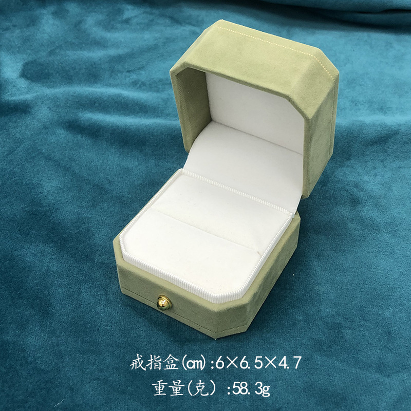 金ボタン八角形プリントアクセサリーボックス日本式レースアクセサリーボックスファッション真珠アクセサリーボックス指輪ボックスネックレスボックス