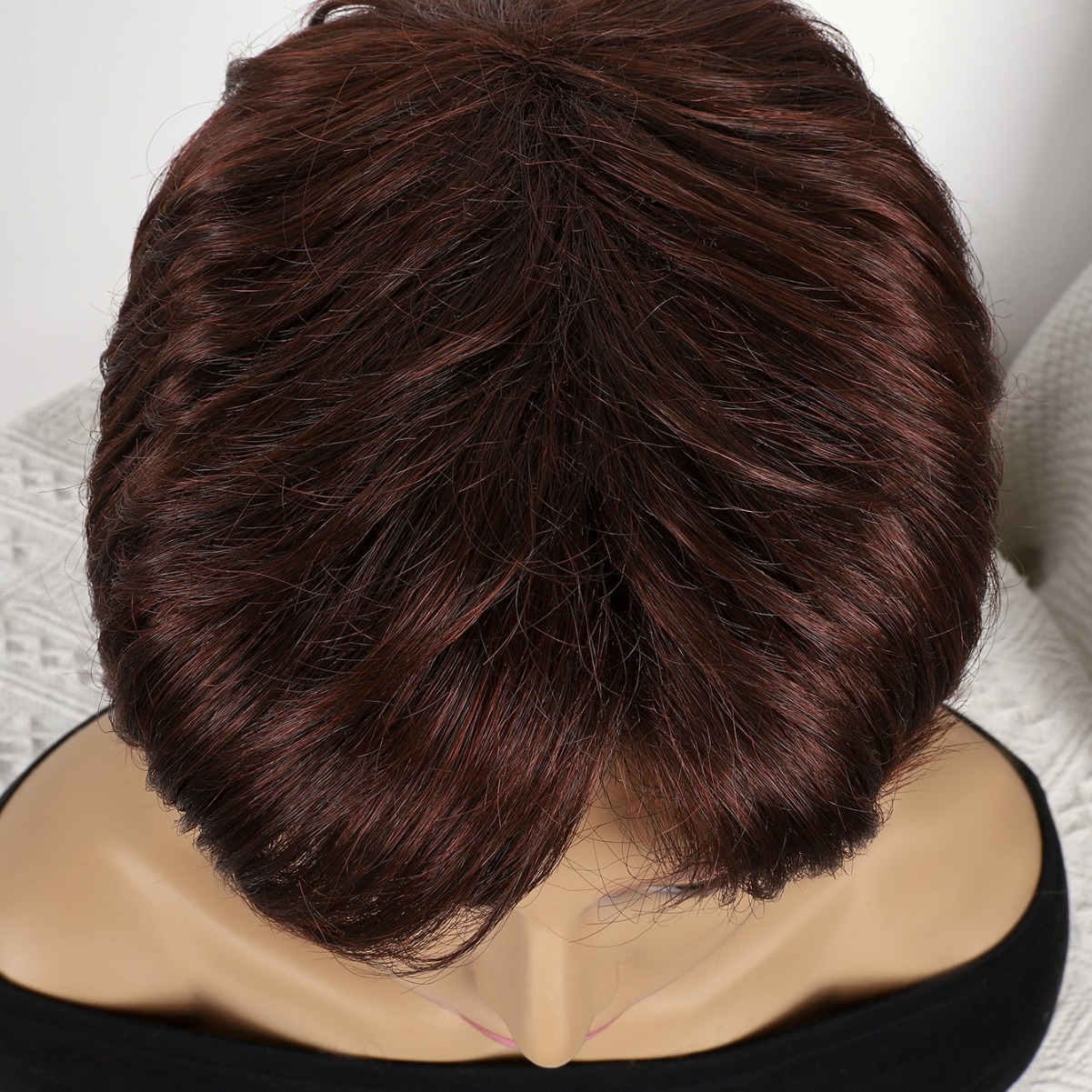 Fibra química al por mayor bob cabello pelucón mecánico pelucón cubierta de pelo