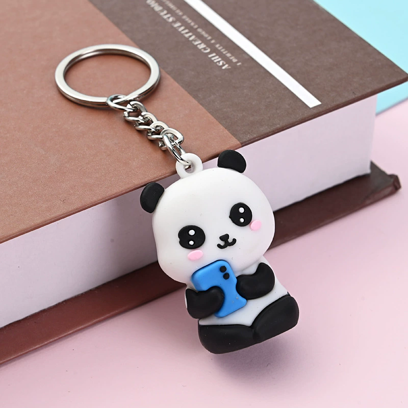 Cute Cartoon Panda Keychain Pendant, Birthday Gift, Random Color, 18 g