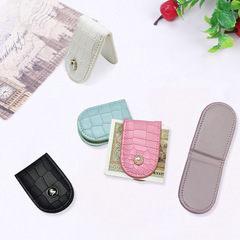 Piramalo 2023 Korean version crocodile pattern mini coin clip magnetic bill clip golf wallet