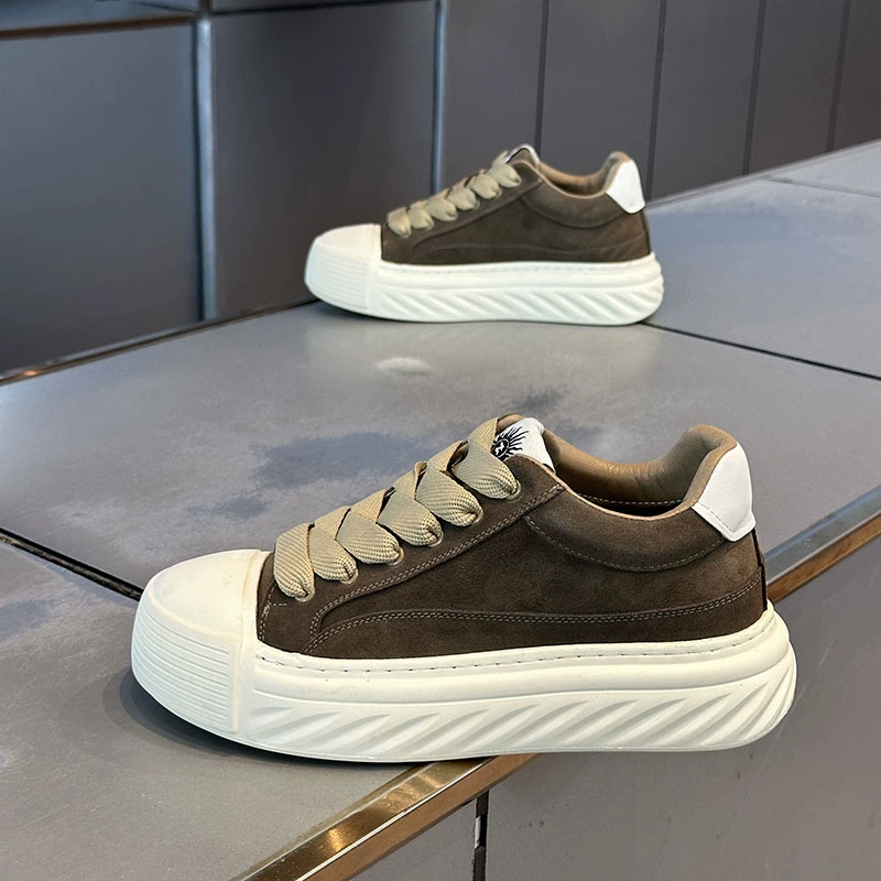 Мирая повседневная обувь мужская осень и зима 2024 новая дышащая кожаная обувь мужская удобная дикая супер мягкая подошва модная обувь