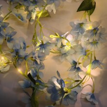 仿真玫瑰花灯串客厅墙面假花装饰室内花艺家居婚庆假花仿真花