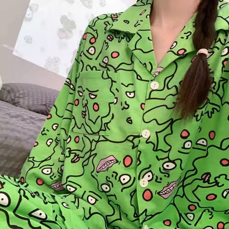 순면 - 사이킥 딤플 [그린퍼니] 긴팔+바지