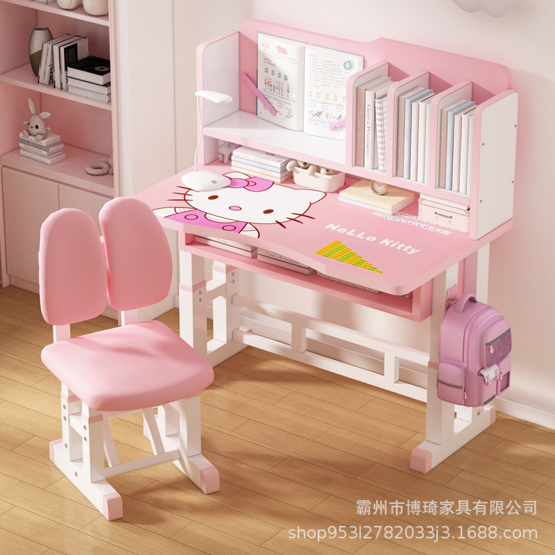 Children's Study Table Cartoon Edition Table and Chair suit Children's Desk for Primary and Secondary School Students Home Liftable Writing Desk Children's Study Table Cartoon Edition Table and Chair suit Children's Desk for Primary and Secondary School Students Home Liftable Writing Desk