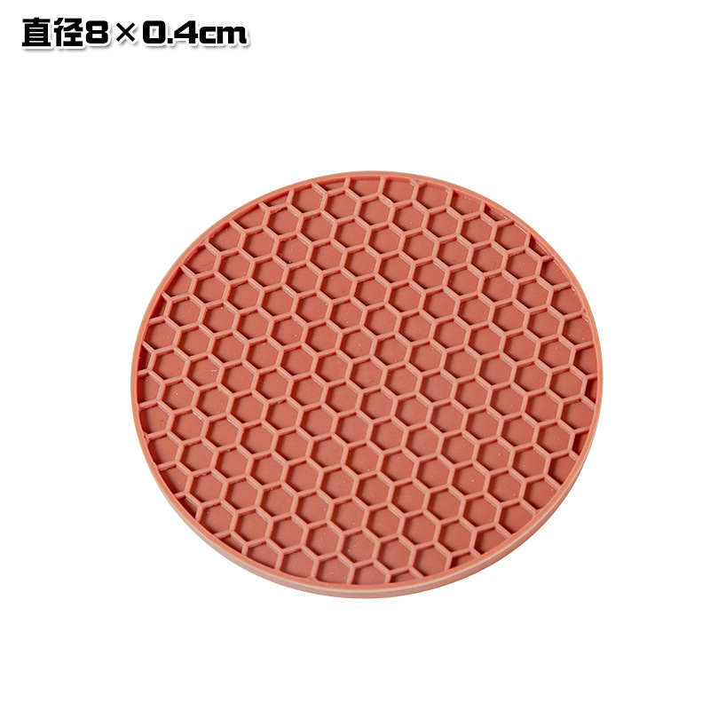 [Φ8 × 0.4cm 코스터] 아이언 레드