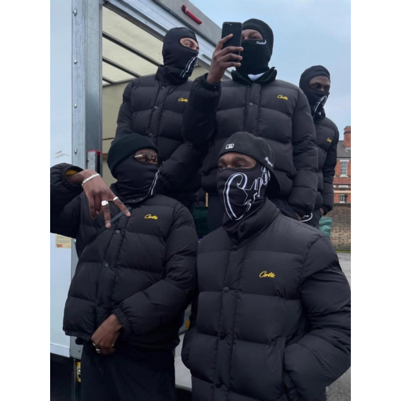 Corteiz Vibe美式嘻哈立领加厚棉服男2025年新款潮牌冬季棉衣外套