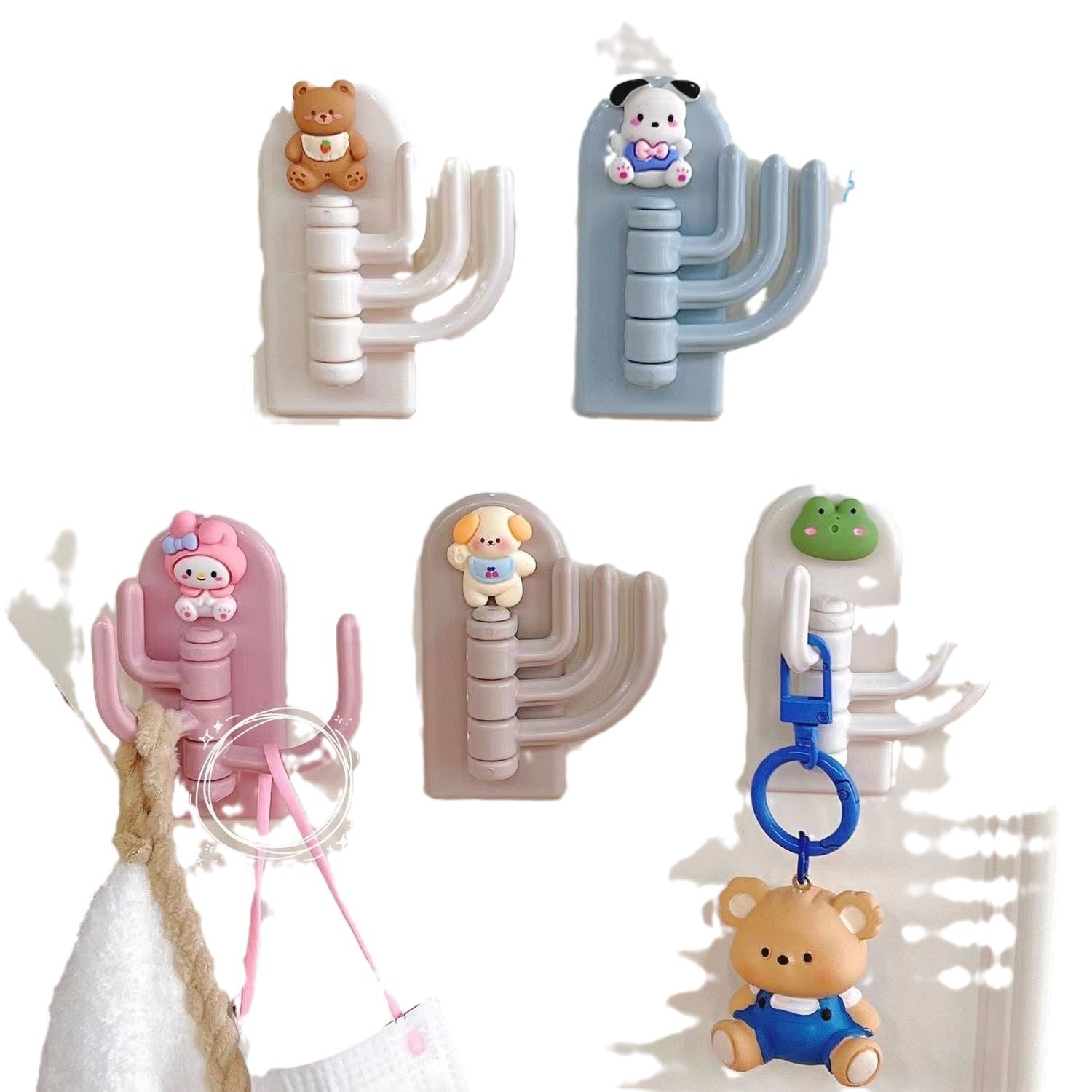 Donation -free hook cute no trace three -hook wall strong paste load…