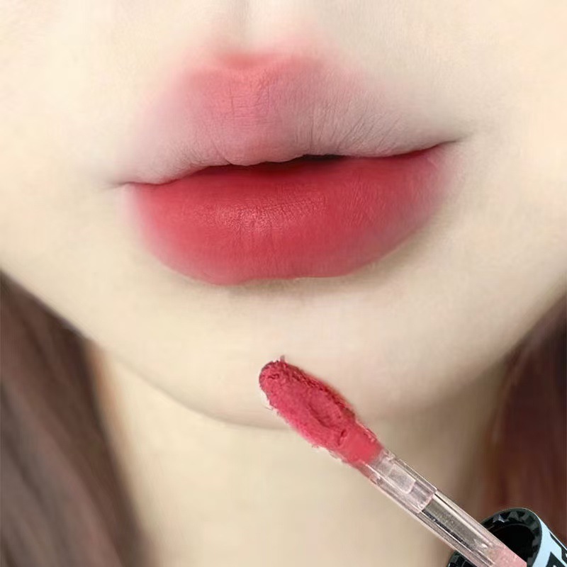PINK BOOG 白黒ダイアリーリップグレーズ！クリームマットマットリップマッド偽無地美白非退色口紅|undefined