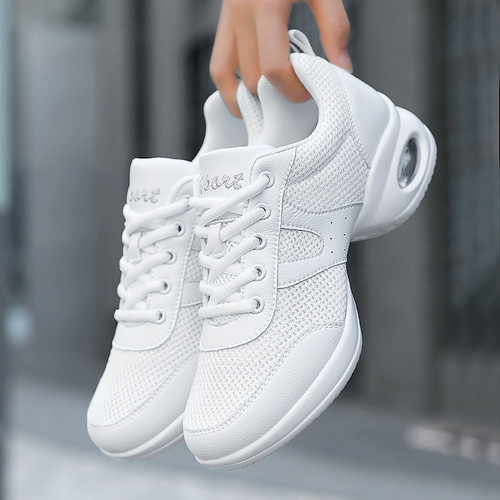 Yang Liping Dancing Shoes White Square Dance Shoes for Women  New Soft Sole Summer Dance Shoes Mesh Wholesale 2118