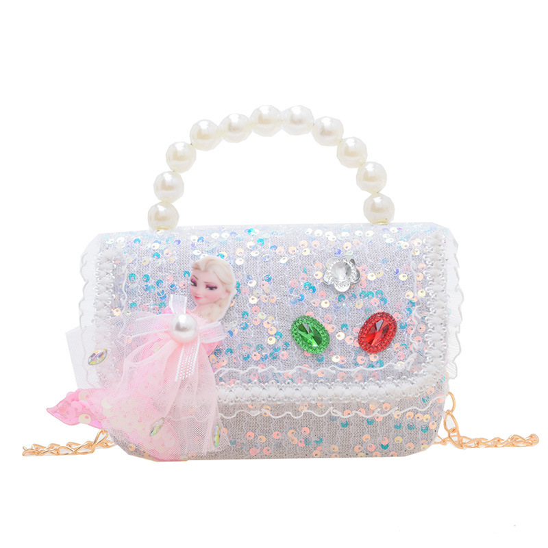 Nueva chica pequeña bolsa de hombro fragante bolso de moda perla esquinilla bolsa de cadena de cambio bolso cuadrado