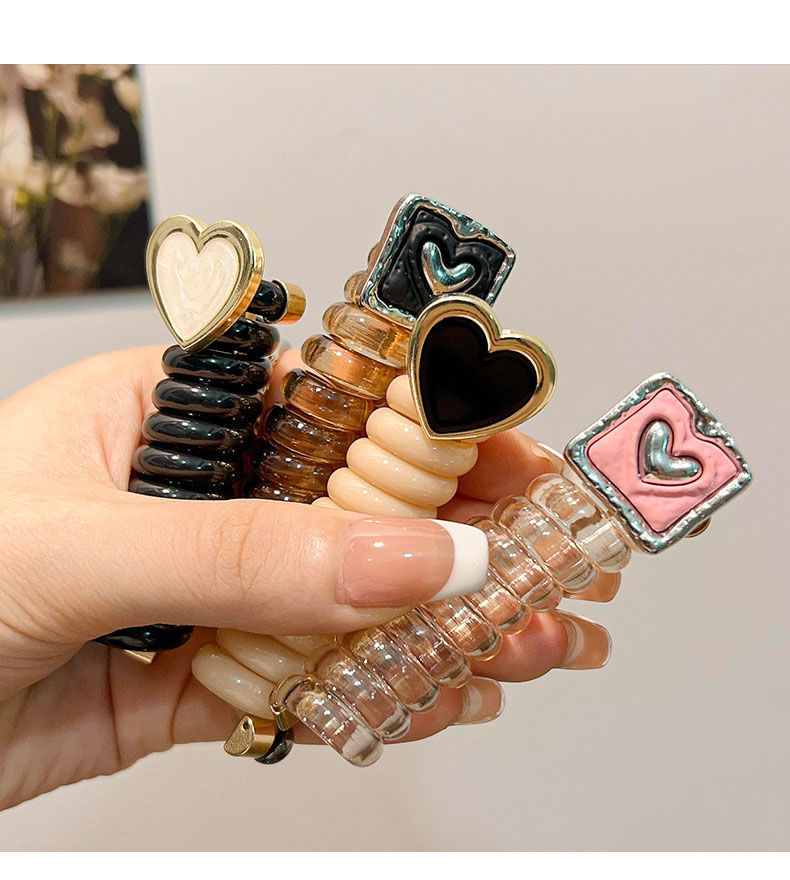 Women's Original Design Heart Shape Plastic Hair Tie display picture 1