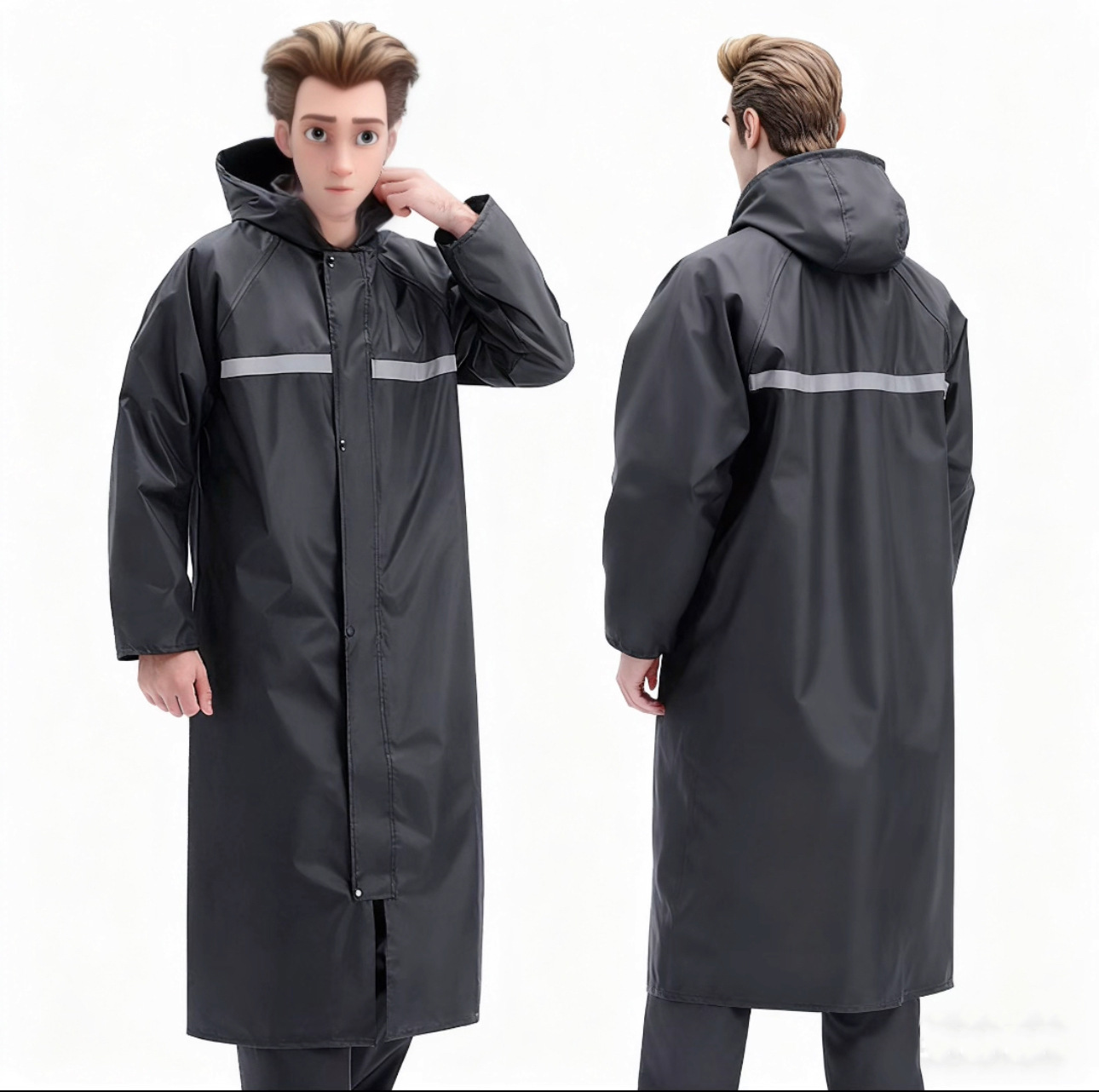 Trajes impermeables de venta en caliente transfronterizos para una sola persona todo el cuerpo grueso antitormentación para llevar para jinetes impermeables especiales image 7