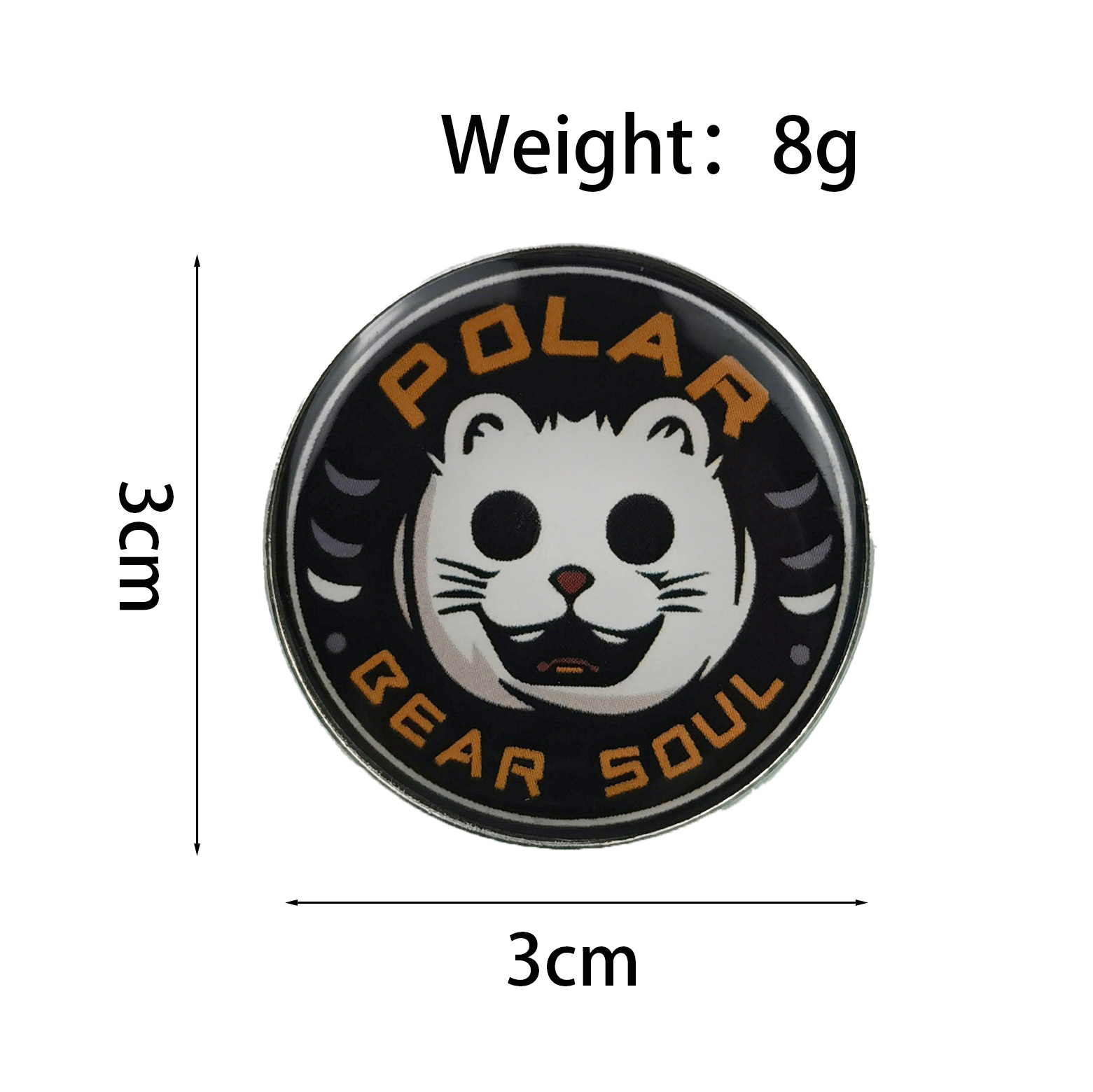 Broche de metal redondo transfronterizo patrón de dibujos animados medalla de joyería estilo retro europeo y americano mochila insignia de alfiler