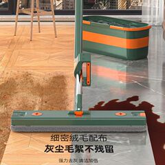【50cm绒布】免手洗平板拖把家用懒人拖地神器一拖净新款带桶墩布