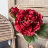 Red Simulation Flower Wedding Wedding Hall Fake Flower Decoration Road Insert Flower Silk Flower Ceiling Flower Foreign Trade Cross -border