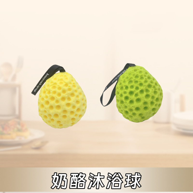 Panal japonés gran bola de baño super suave esponja niños lindo baño espuma baño flor mujer baño esponja