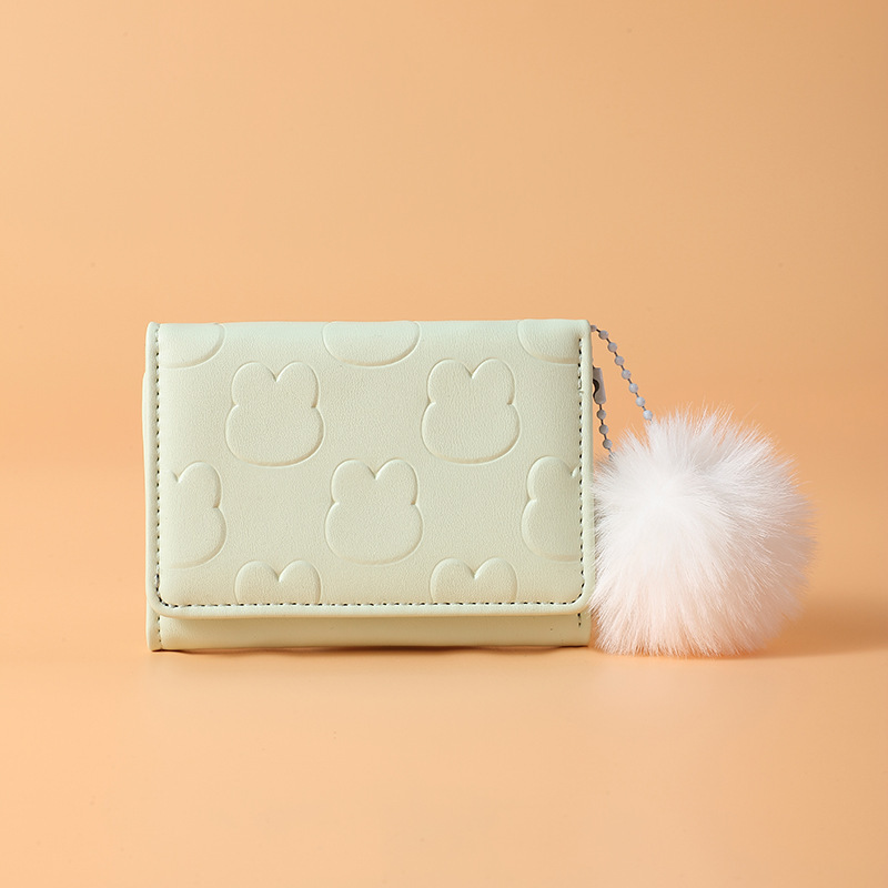 Monedero pequeño Tulip~ins, estilo retro simple, monedero compacto y exquisito para mujer, monedero para estudiantes, fresco y dulce
