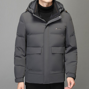 Middle-Aged and Elderly Dad's down Jacket Men's Winter Thickeneded 2024 Middle-Aged Men's Winter Warm and Thickeneded down Jacket